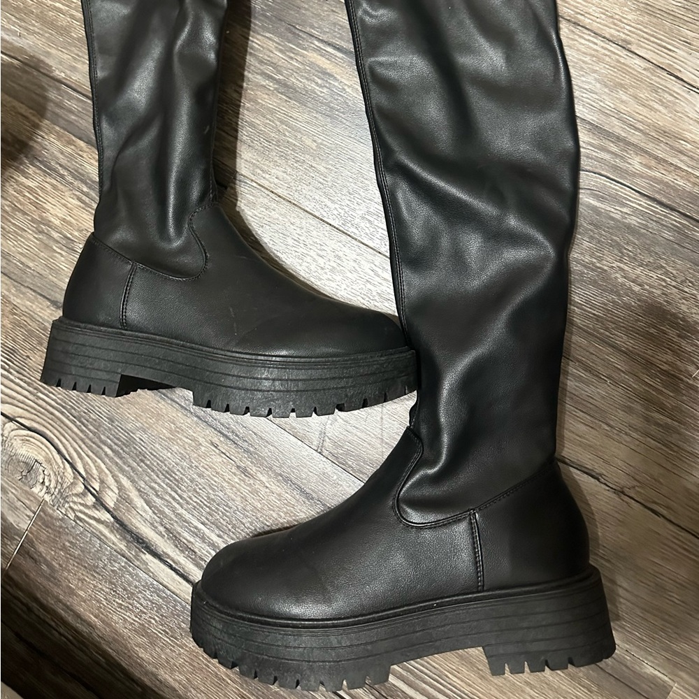 Knee High platform boots